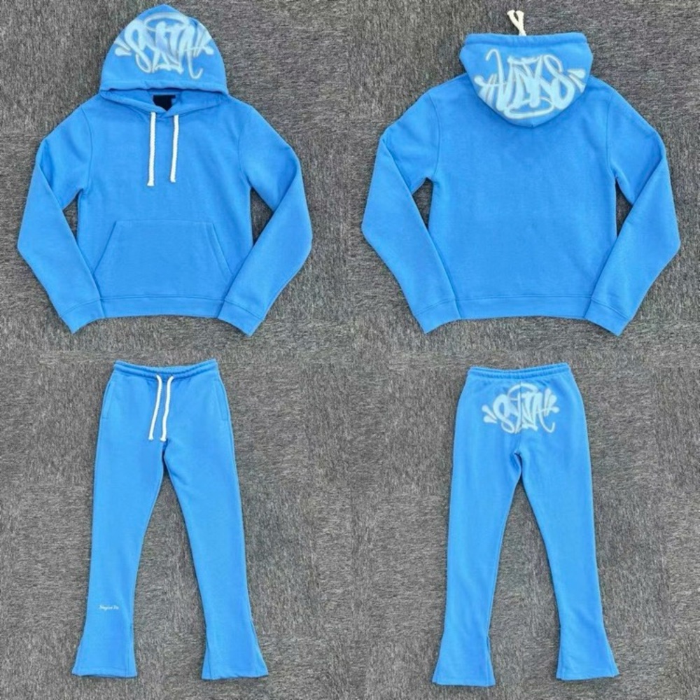 Blue Hoodie and Sweatpants Set